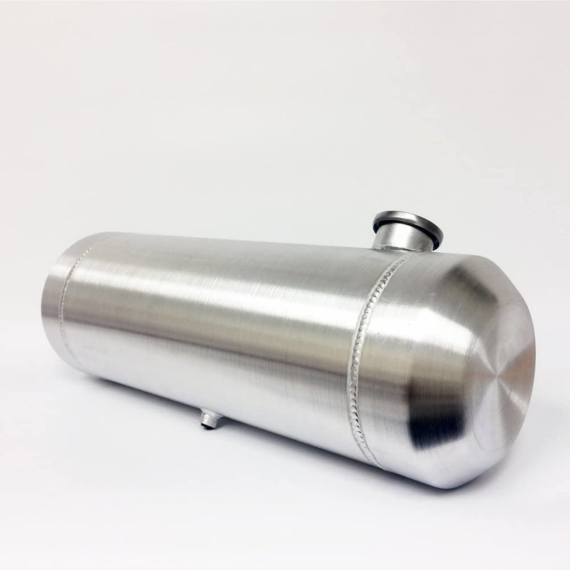 JSD AUTO PARTS خزان وقود ألمنيوم بسعة 5 جالون مع ملحقات، الأبعاد الكلية 8" × 24"، خزان دائري 1/4" NPT - Image 5